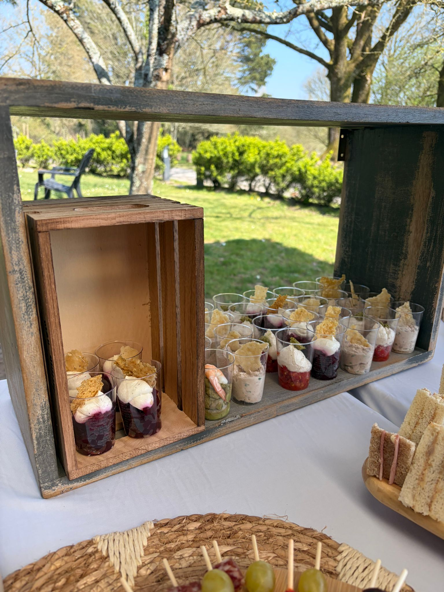 Présentation verrines Fourchette et Roulette