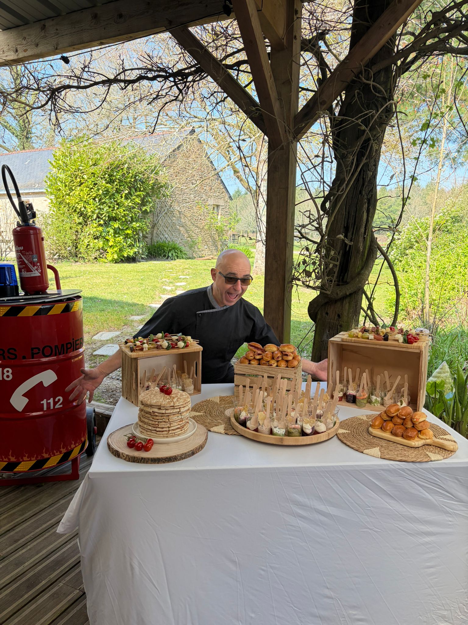 Chef Fourchette et Roulette avec buffet